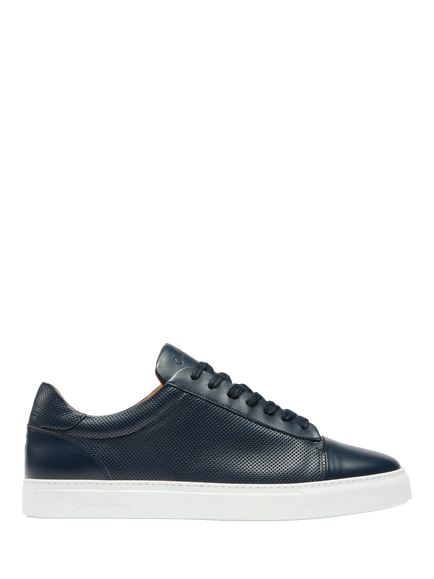 Oliver Sweeney Almada Leather Perforated Trainers, Navy