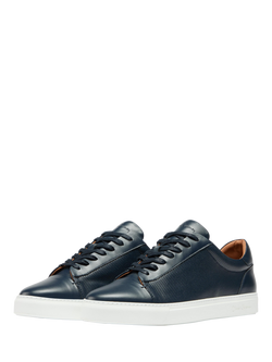 Oliver Sweeney Almada Leather Perforated Trainers - view 2, Navy