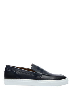 Oliver Sweeney Amesbury Milled Leather Penny Loafers, Navy