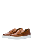 Oliver Sweeney Amesbury Milled Leather Penny Loafers, Tan