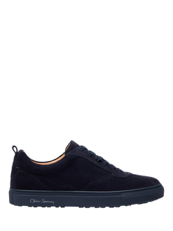 Oliver Sweeney Ermida Suede Retro Lace Up Trainers, Navy