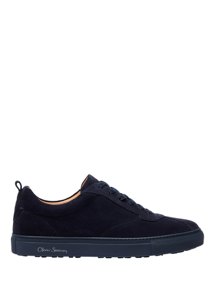 Oliver Sweeney Ermida Suede Retro Lace Up Trainers, Navy