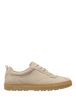Oliver Sweeney Ermida Suede Retro Lace Up Trainers, Stone