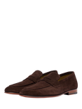 Oliver Sweeney Keyworth Suede Penny Loafers, Chocolate