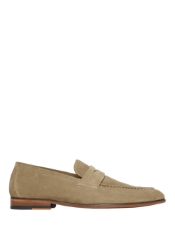 Oliver Sweeney Keyworth Suede Penny Loafers, Stone