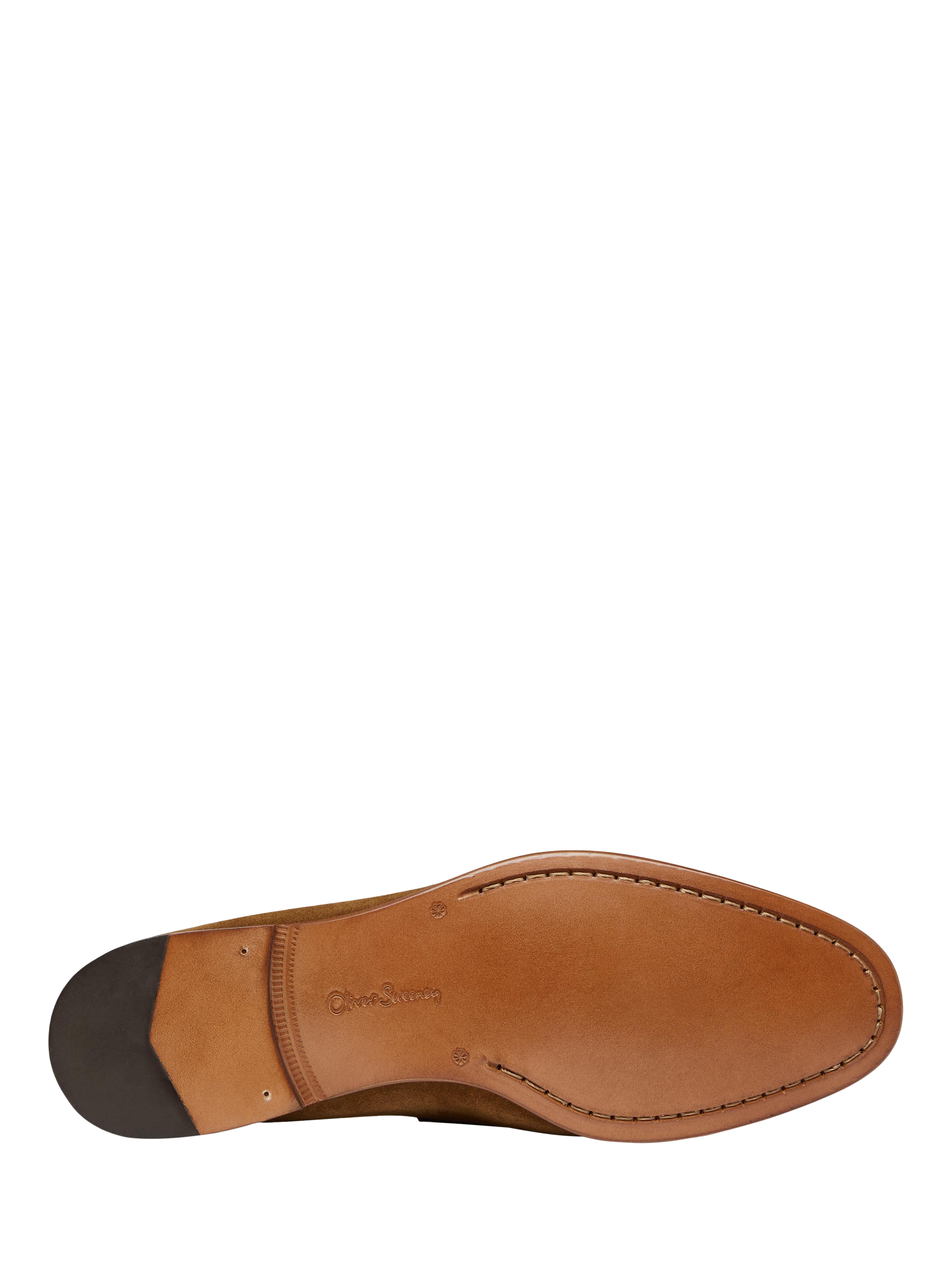 Product image 4 of 5, which shows Oliver Sweeney Keyworth Suede Penny Loafers, Whiskey, 6