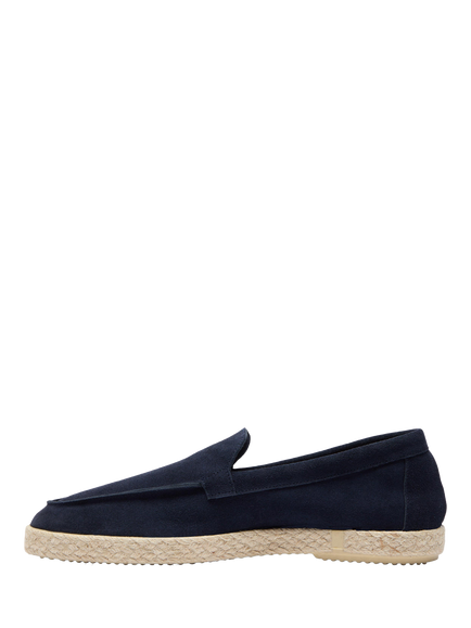 Oliver Sweeney Martos Suede Espadrille Sandals - view 2, Navy
