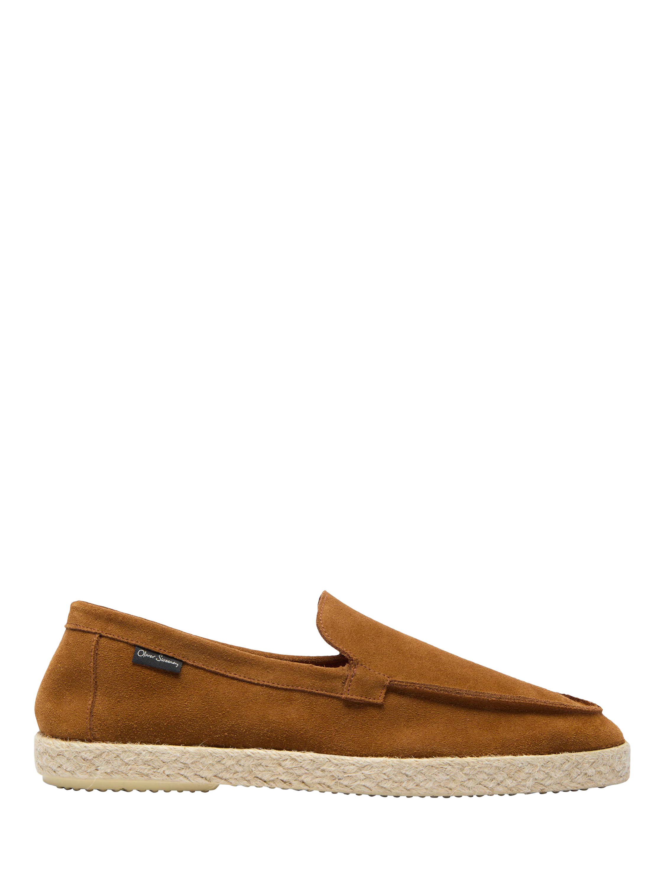 Product image 2 of 5, which shows Oliver Sweeney Martos Suede Espadrille Sandals , Tan, 7