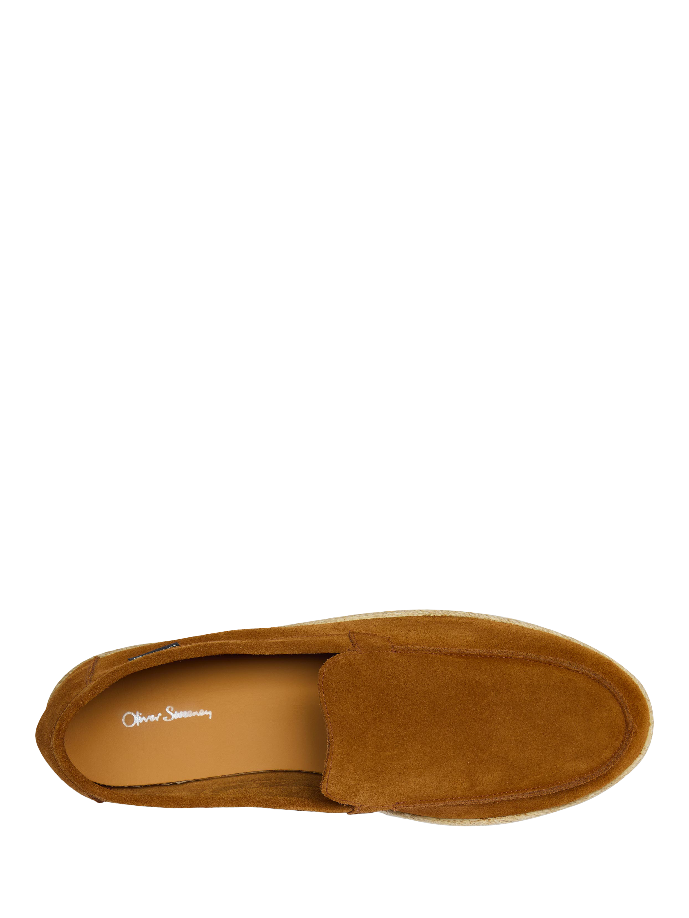 Product image 5 of 5, which shows Oliver Sweeney Martos Suede Espadrille Sandals , Tan, 7