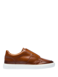 Oliver Sweeney Rende Antiqued Leather Cupsole Trainers, Tan