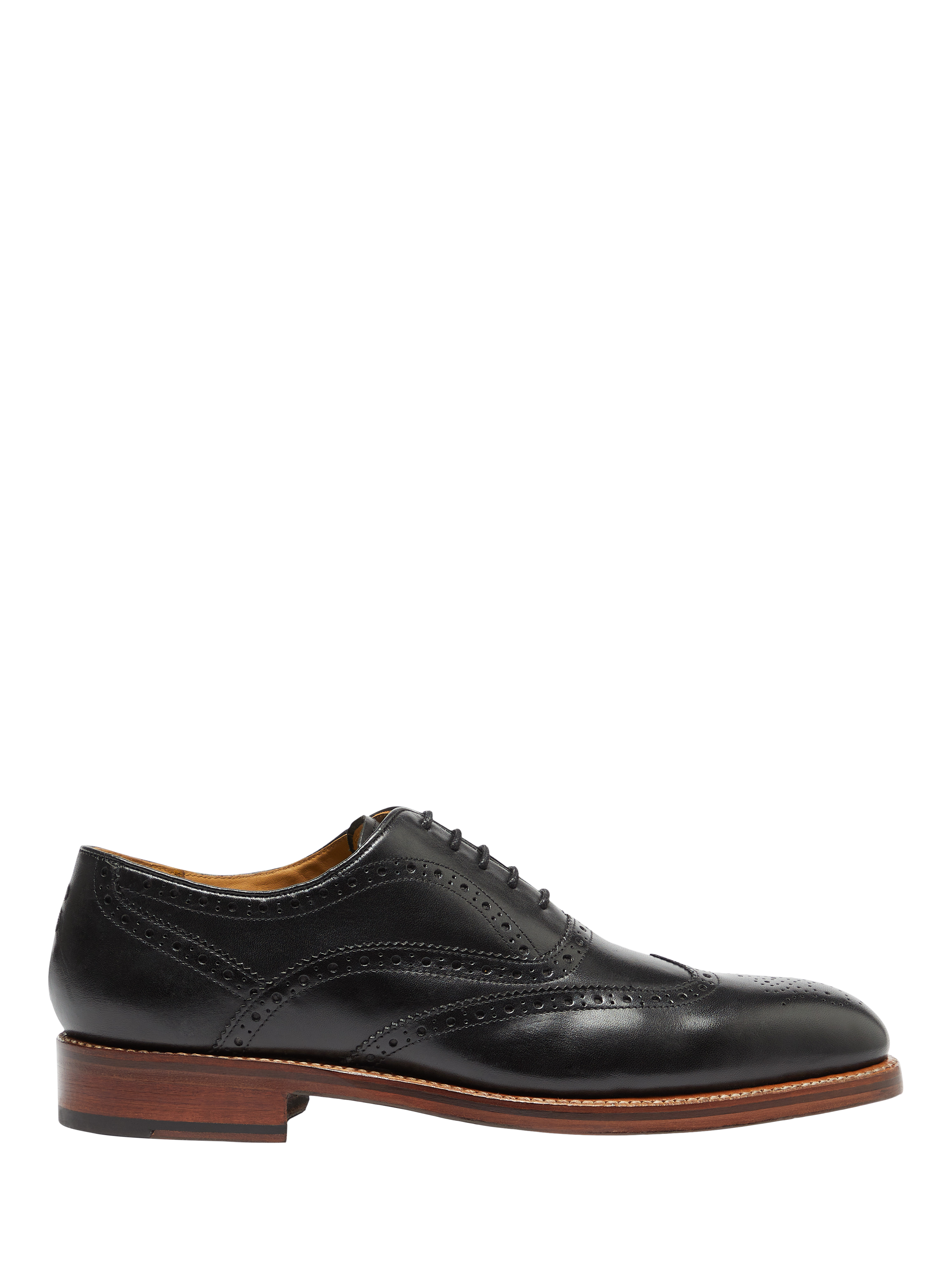 Product image 1 of 6, which shows Oliver Sweeney Aldeburgh Leather Oxford Brogues, Black, 6