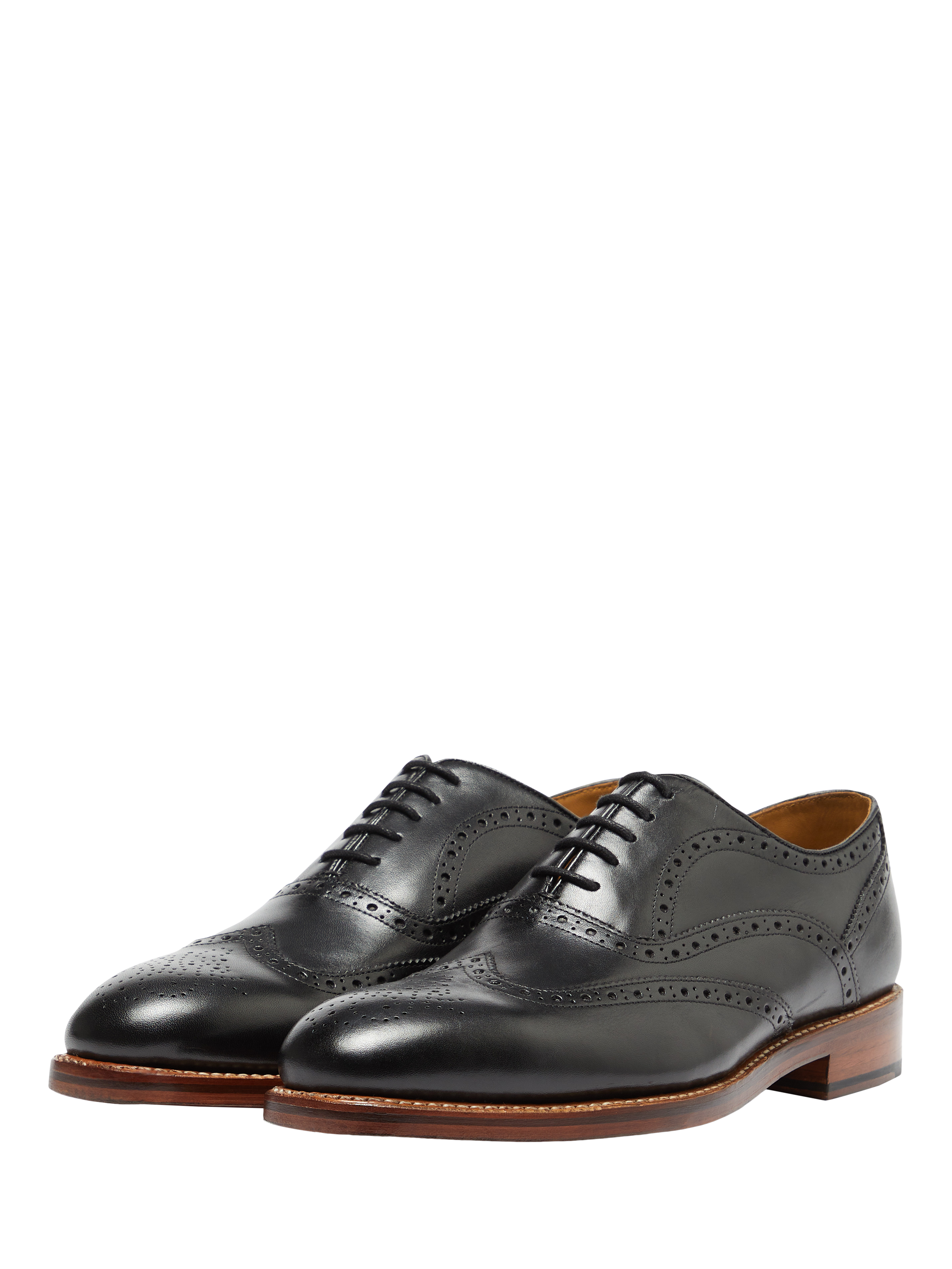 Product image 2 of 6, which shows Oliver Sweeney Aldeburgh Leather Oxford Brogues, Black, 6