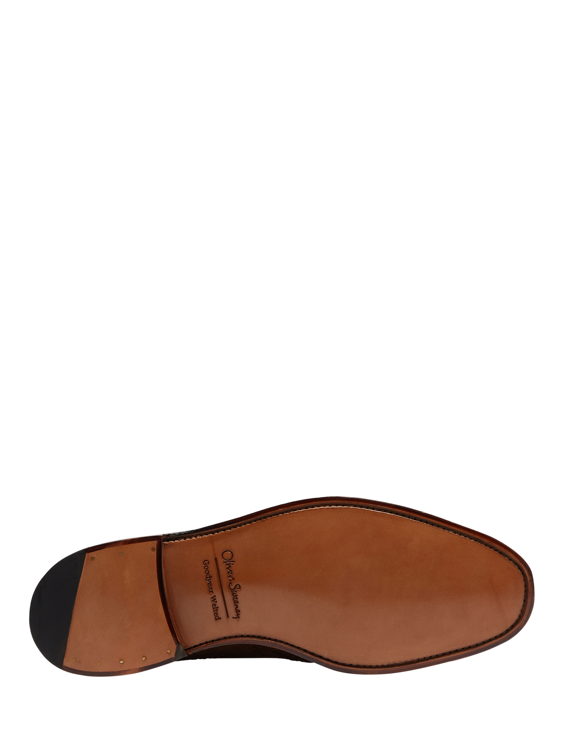 Product image 4 of 5, which shows Oliver Sweeney Aldeburgh Leather Oxford Brogues, Dark Tan, 6