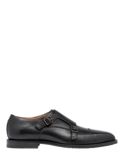 Oliver Sweeney Coombe Leather Double Monk Shoes, Black