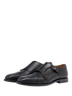 Oliver Sweeney Coombe Leather Double Monk Shoes - view 2, Black