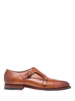 Oliver Sweeney Coombe Leather Double Monk Shoes, Tan