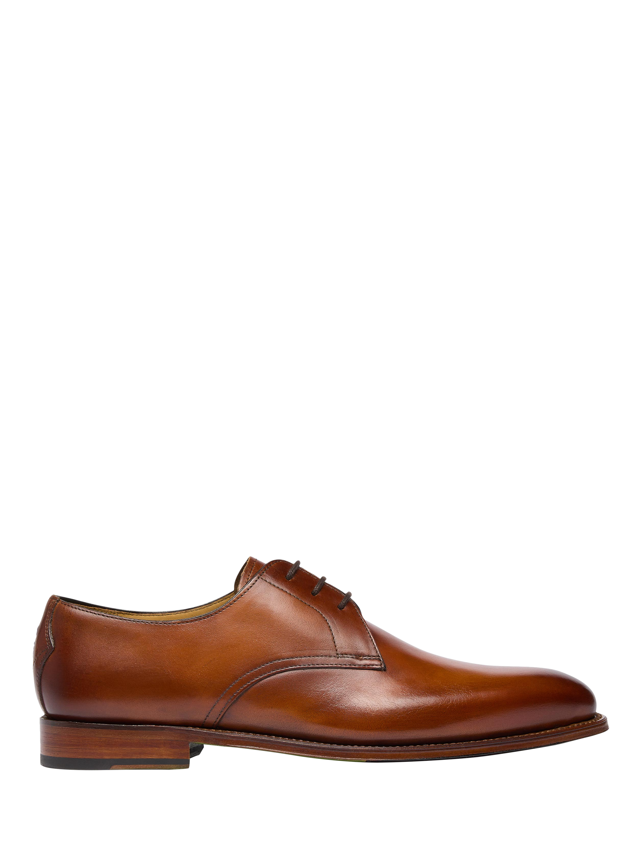 Product image 1 of 5, which shows Oliver Sweeney Eastington Leather Lace up Derby Shoes, Cognac, 6