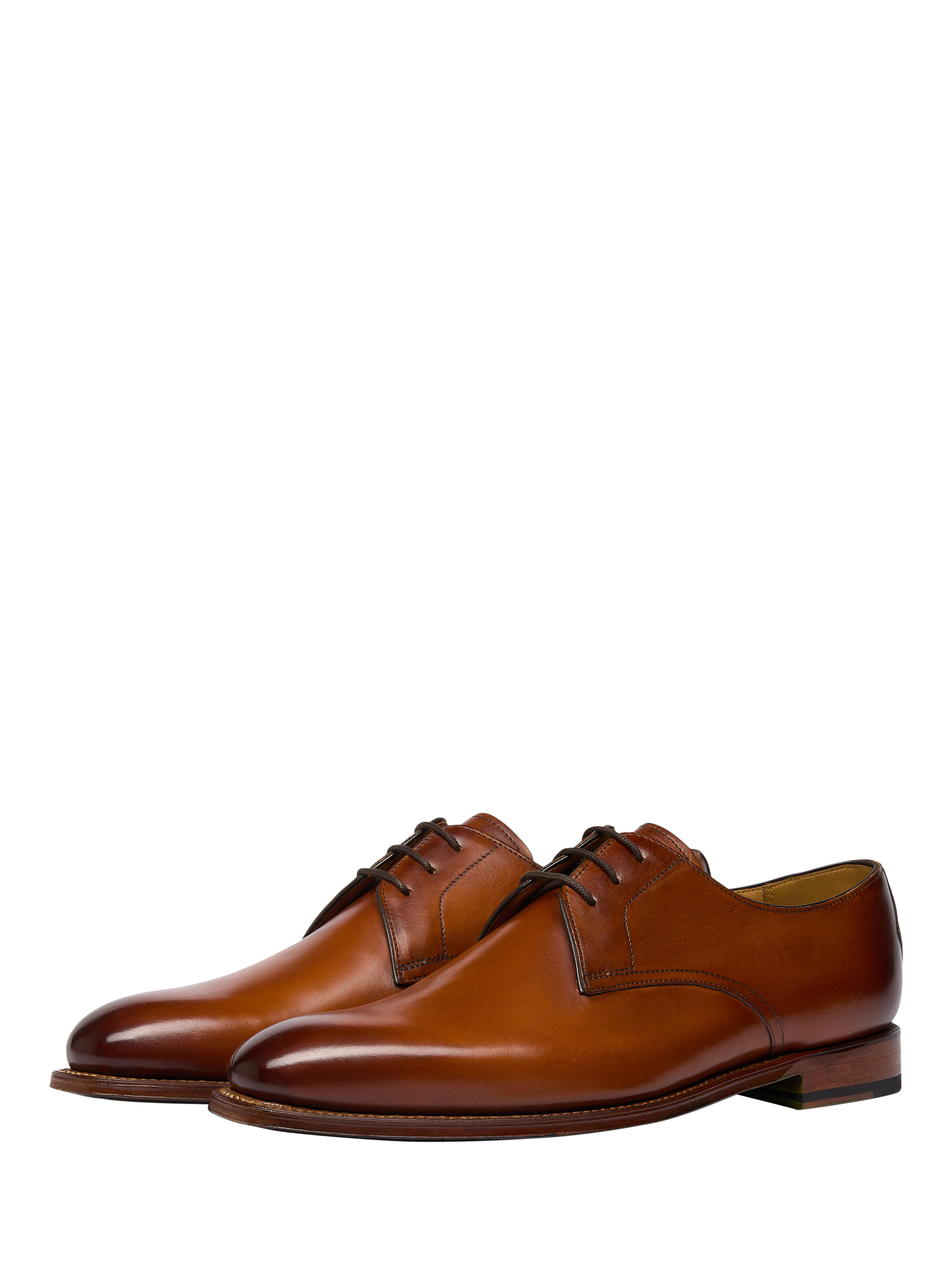 Product image 2 of 5, which shows Oliver Sweeney Eastington Leather Lace up Derby Shoes, Cognac, 6