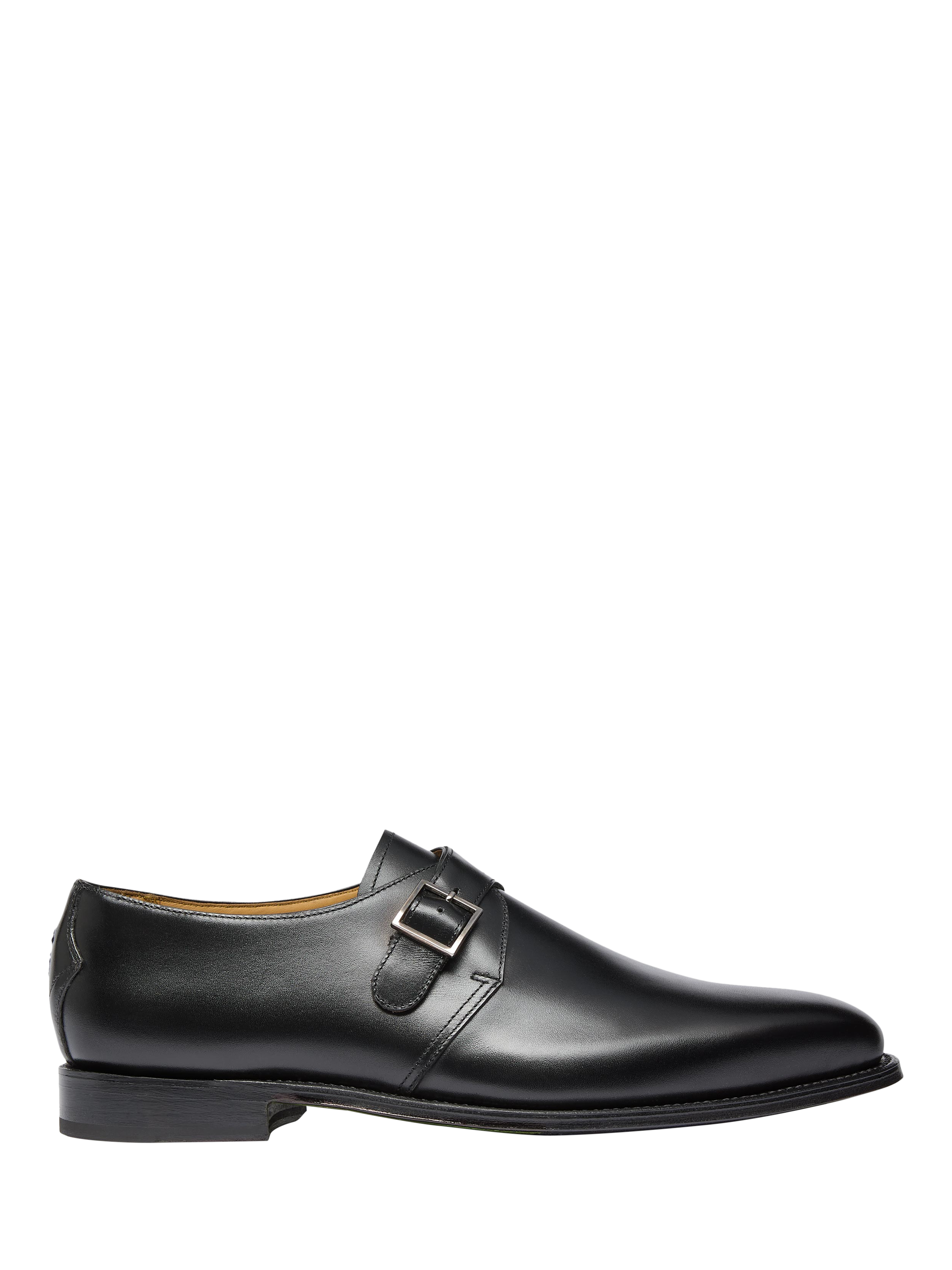 Product image 1 of 5, which shows Oliver Sweeney Idbury Hand Finished Leather Monk Shoes , Black, 6