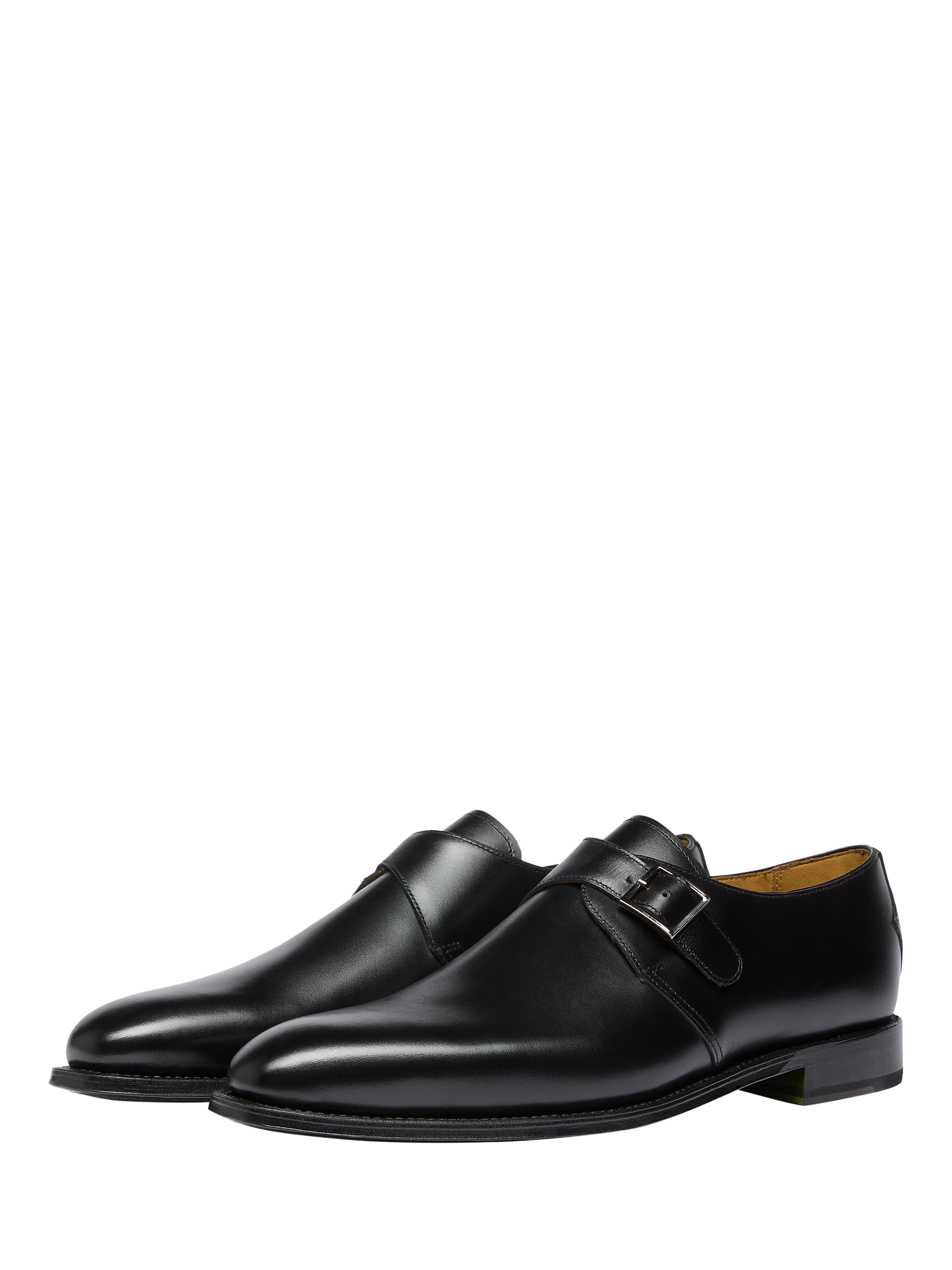 Product image 2 of 5, which shows Oliver Sweeney Idbury Hand Finished Leather Monk Shoes , Black, 6