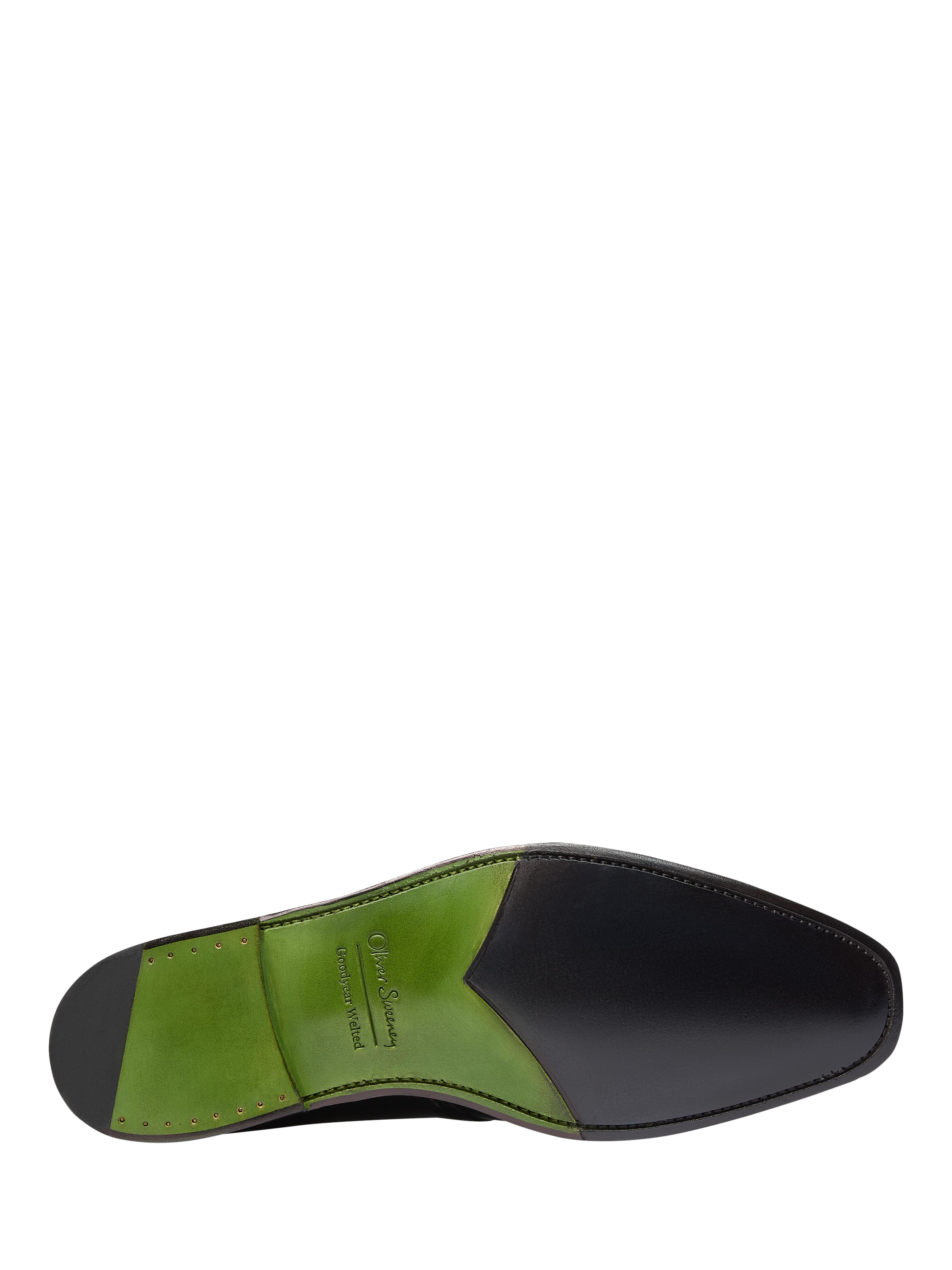 Product image 4 of 5, which shows Oliver Sweeney Idbury Hand Finished Leather Monk Shoes , Black, 6