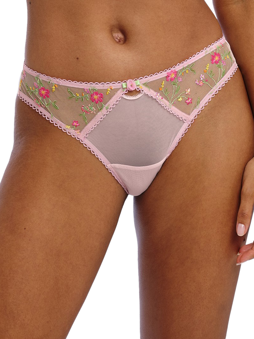 Product image 1 of 5, which shows Freya Love Crush Bikini Knickers, Pink Champagne, S