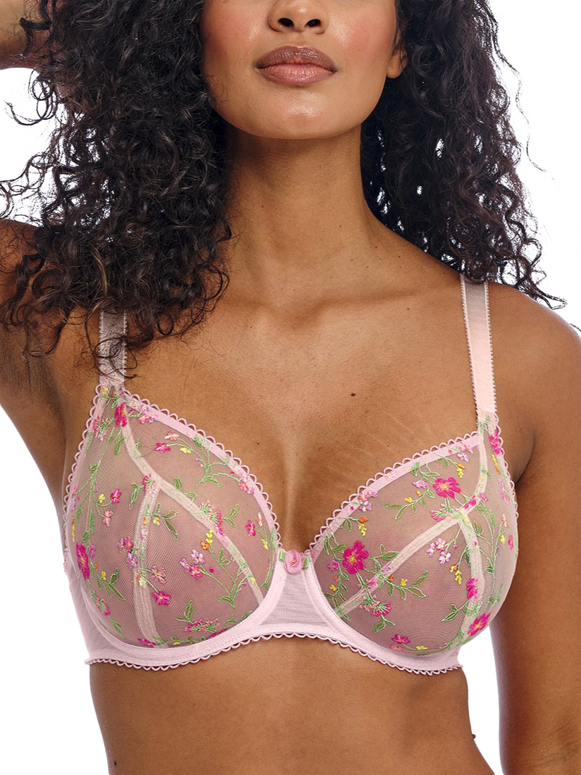Product image 1 of 5, which shows Freya Love Crush Plunge Bra, Pink Champagne, 30E