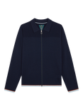 PS Paul Smith Full-Zip Merino Wool Cardigan, Blue
