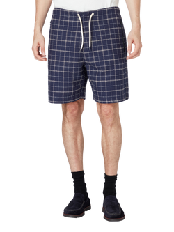 PS Paul Smith Check Drawcord Shorts, Blue, Blue