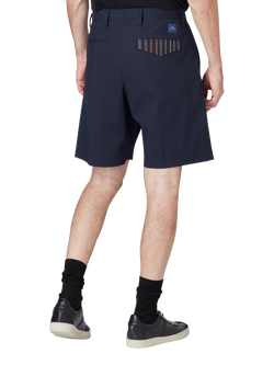 PS Paul Smith Pleated Shorts, Blue - view 2, Blue