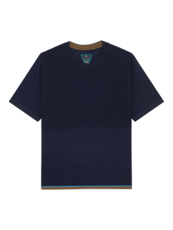 PS Paul Smith Merino Wool Regular Fit Knit T-Shirt, Blue, Blue