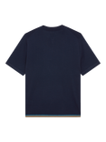 PS Paul Smith Merino Wool Regular Fit Knit T-Shirt, Blue