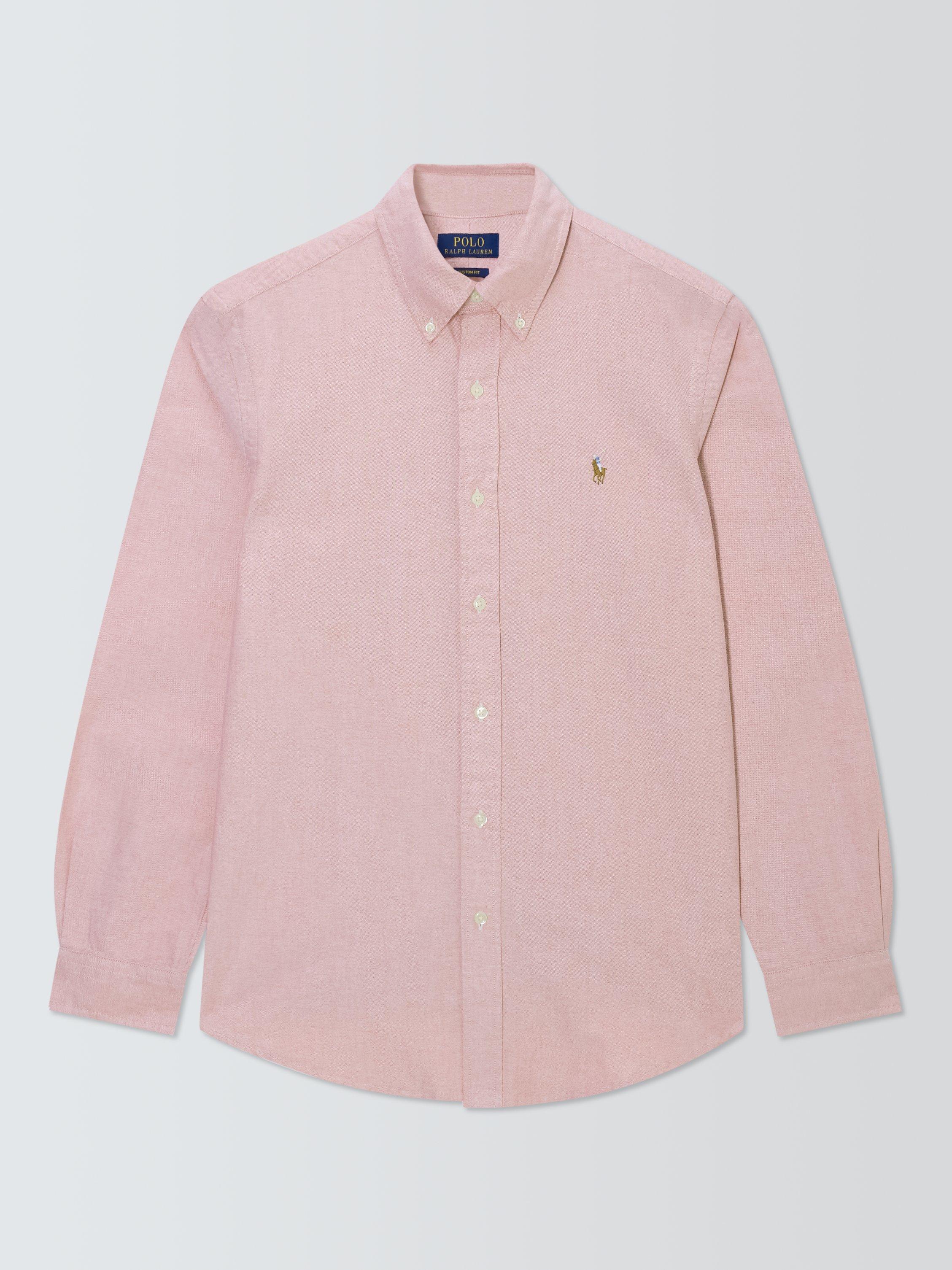 Product image 1 of 1, which shows Polo Ralph Lauren Cotton Regular Fit Logo Oxford Shirt, Adirondack Berry, S