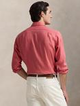 Polo Ralph Lauren Linen Custom Slim Fit Logo Shirt, Adirondack Berry