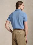Polo Ralph Lauren Cotton Custom Slim Fit Short Sleeve Polo Shirt, Channel Blue/C8640