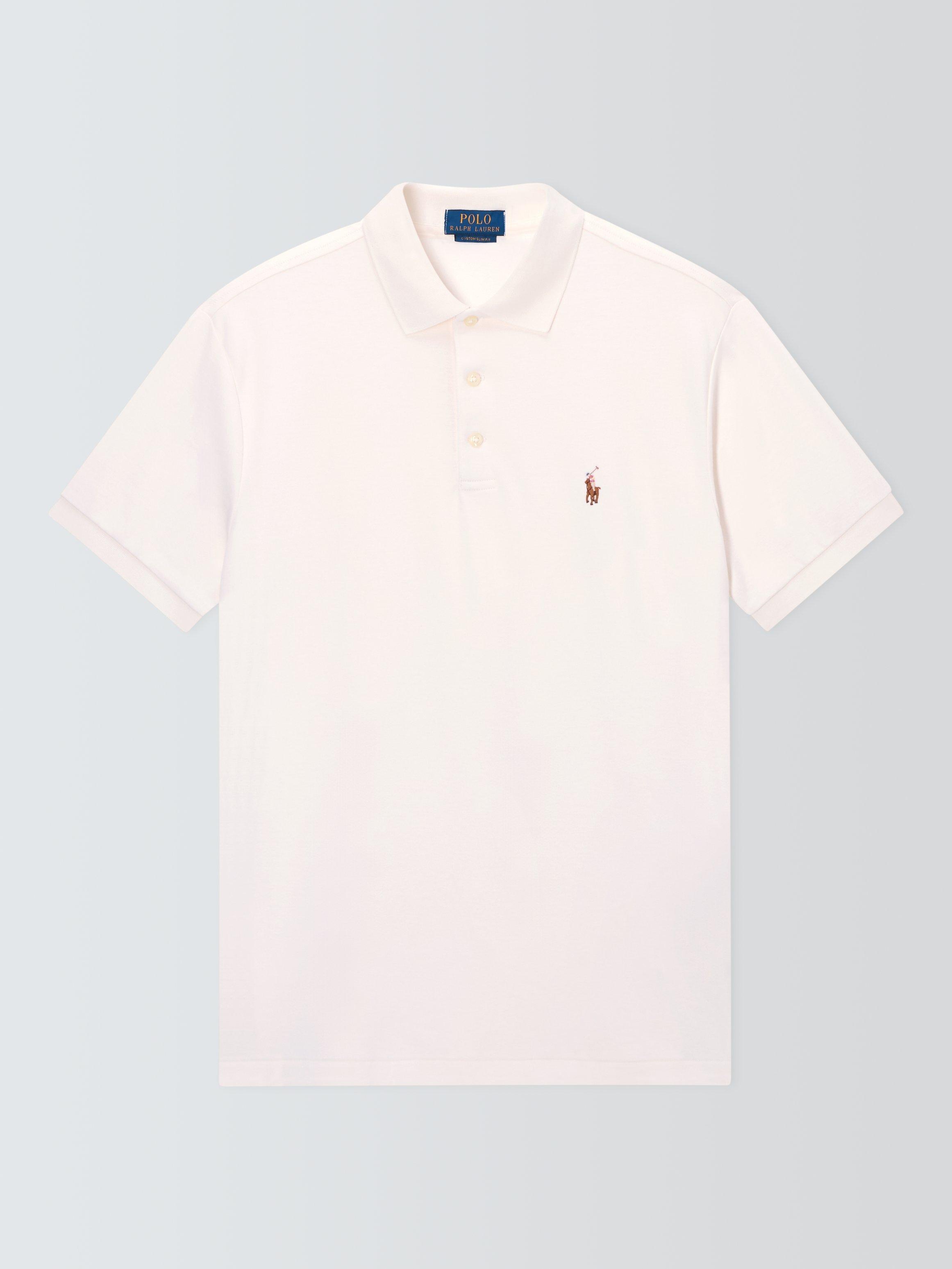 Product image 1 of 1, which shows Ralph Lauren Polo Shirt, Pale Cream, S