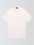Polo Ralph Lauren Cotton Custom Slim Fit Short Sleeve Polo Shirt, Pale Cream