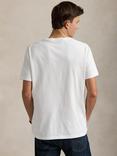 Polo Ralph Lauren Cotton Regular Fit Short Sleeve Polo Bear T-Shirt, White Heritage Bear