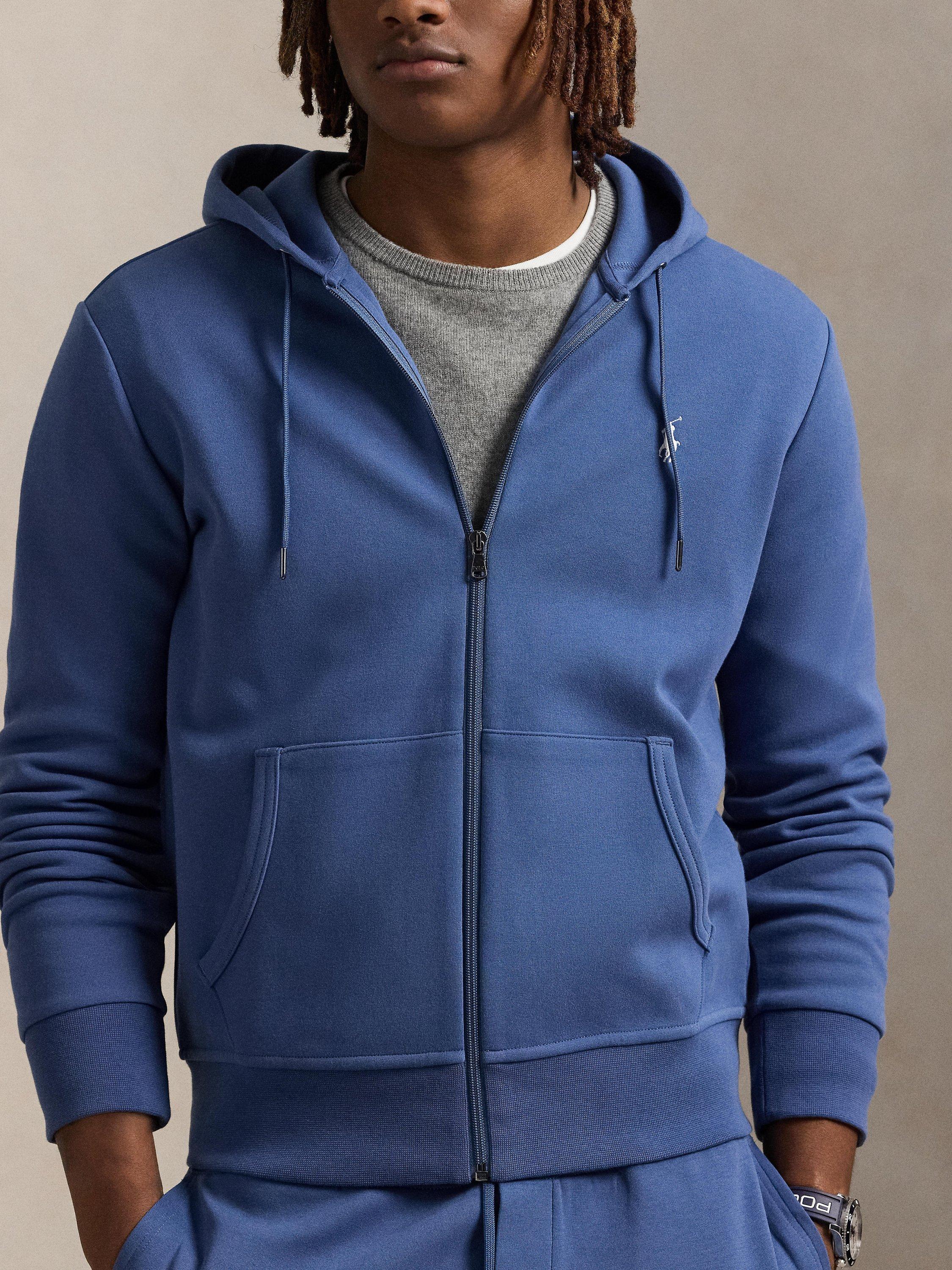 Product image 2 of 5, which shows Polo Ralph Lauren Zip-Through Hoodie, Earth Blue, S