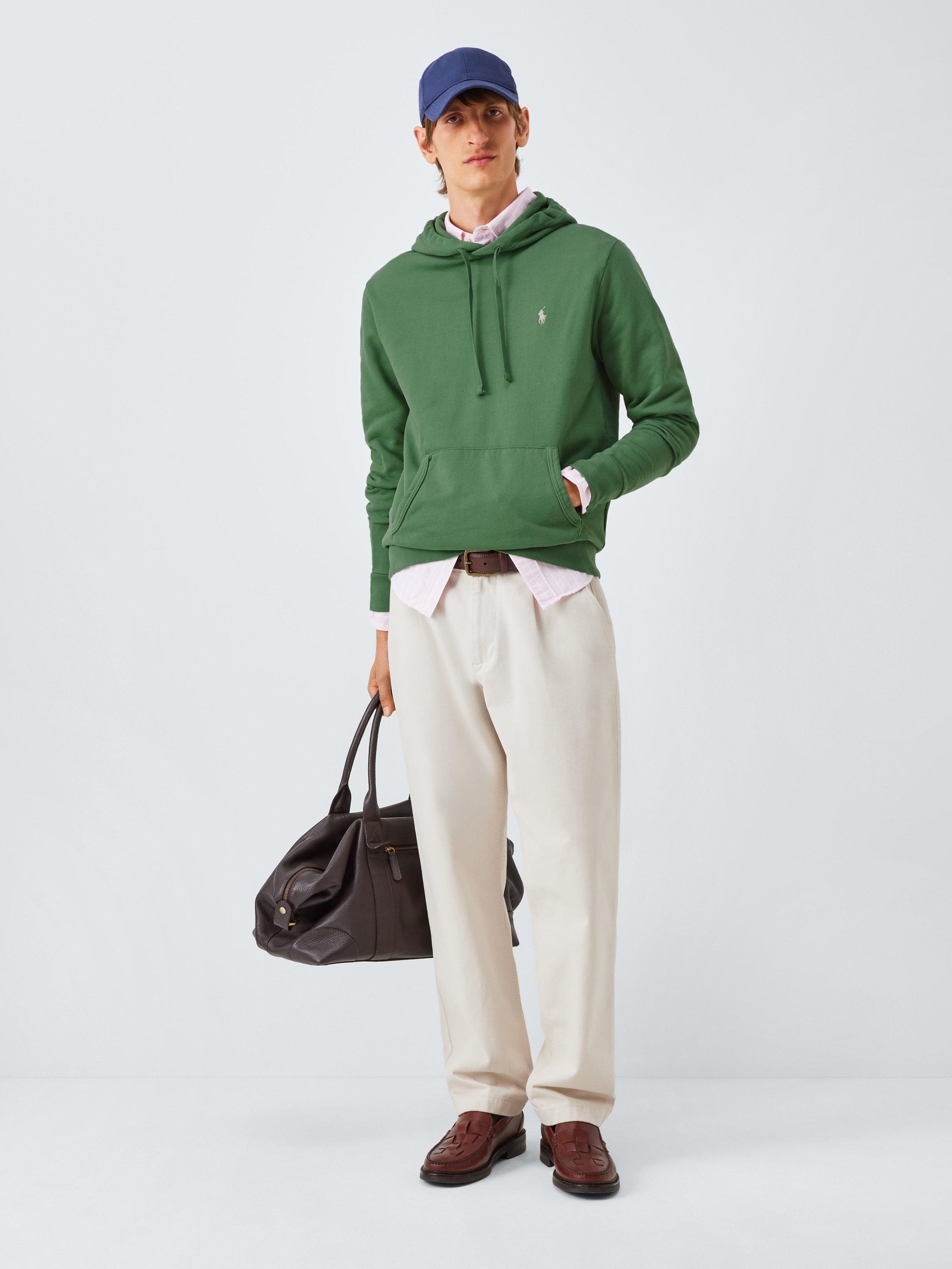Product image 3 of 6, which shows Ralph Lauren Polo Pony Cotton Hoodie, Fatigue, S