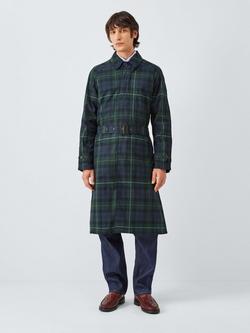 Polo Ralph Lauren Plaid Check Waxed Cotton Balmacaan Coat, Gordon Plaid, Gordon Plaid