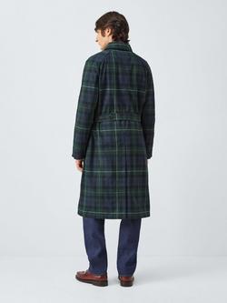 Polo Ralph Lauren Plaid Check Waxed Cotton Balmacaan Coat, Gordon Plaid - view 2, Gordon Plaid
