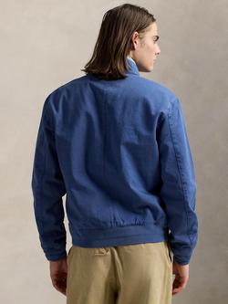 Polo Ralph Lauren Vintage Cotton Bomber Jacket, Old Royal - view 2, Old Royal