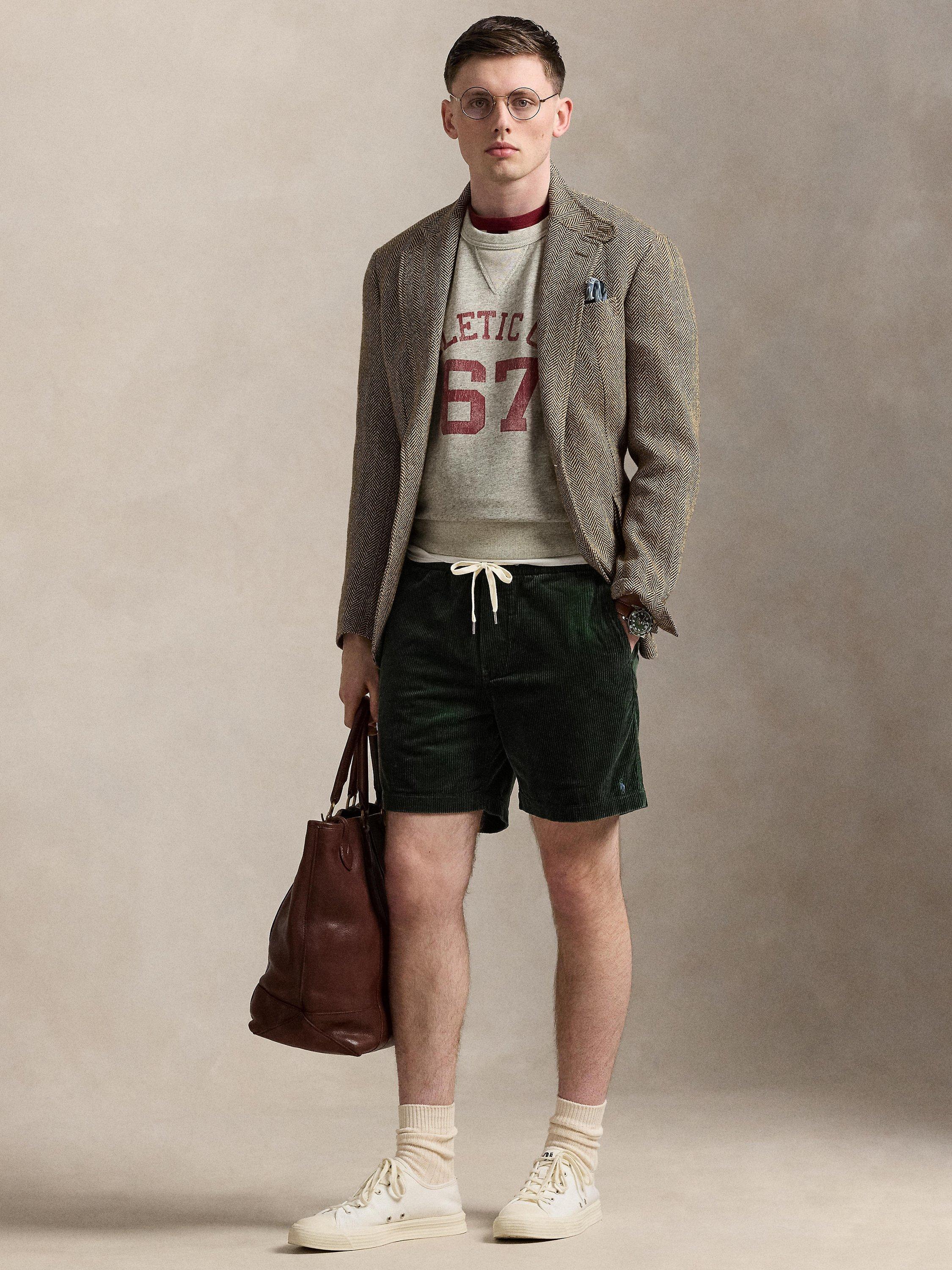 Product image 4 of 4, which shows Ralph Lauren Prepster Corduroy Shorts, College Green X, S