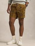 Ralph Lauren Drawstring Illustration Print Cotton Corduroy Shorts