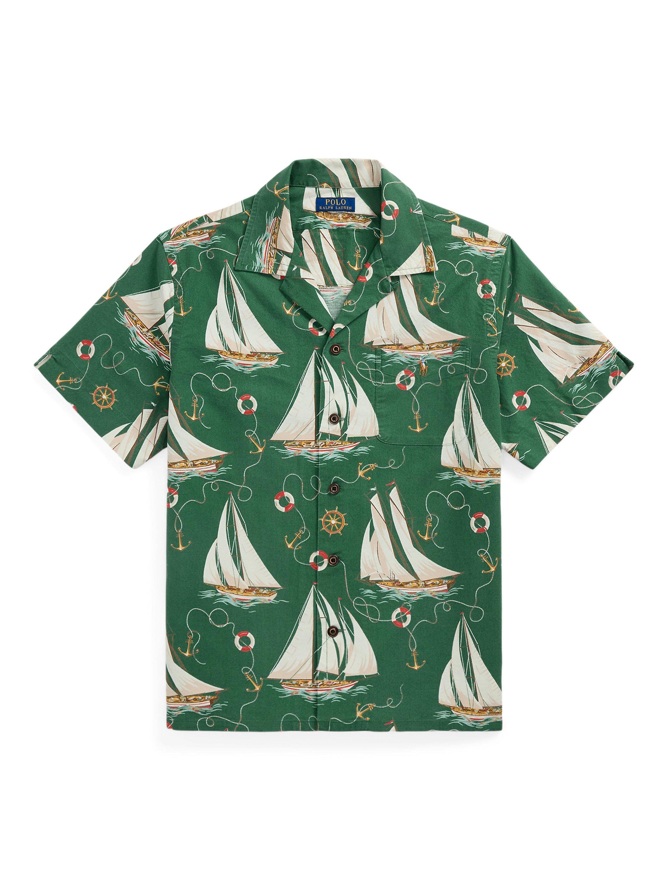 Product image 6 of 6, which shows Ralph Lauren Sailboat Oxford Shirt, Helms Anchors, S