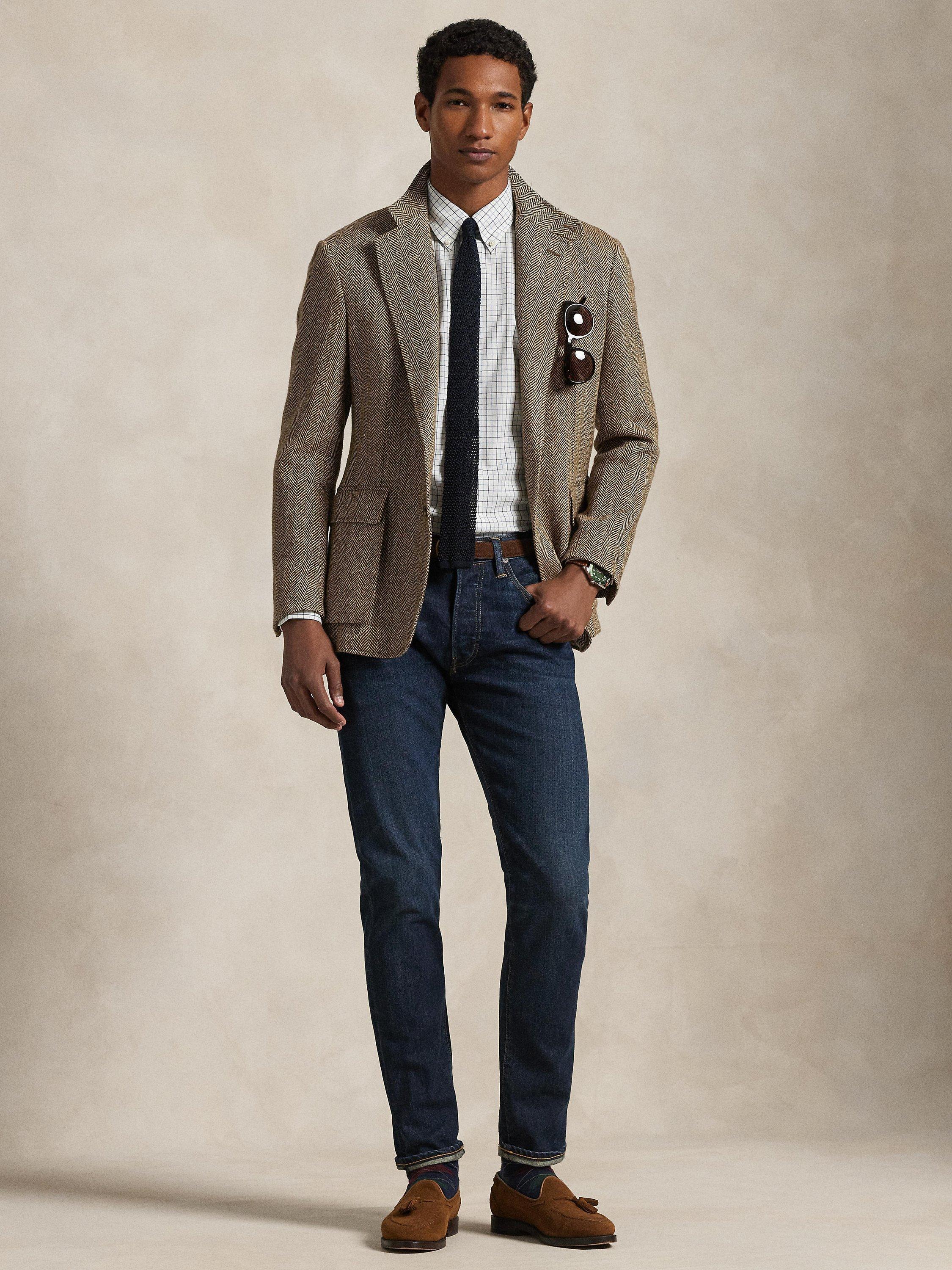 Product image 4 of 5, which shows Polo Ralph Lauren Cotton Blend Regular Fit Check Shirt, Nevis Blue Multi, S