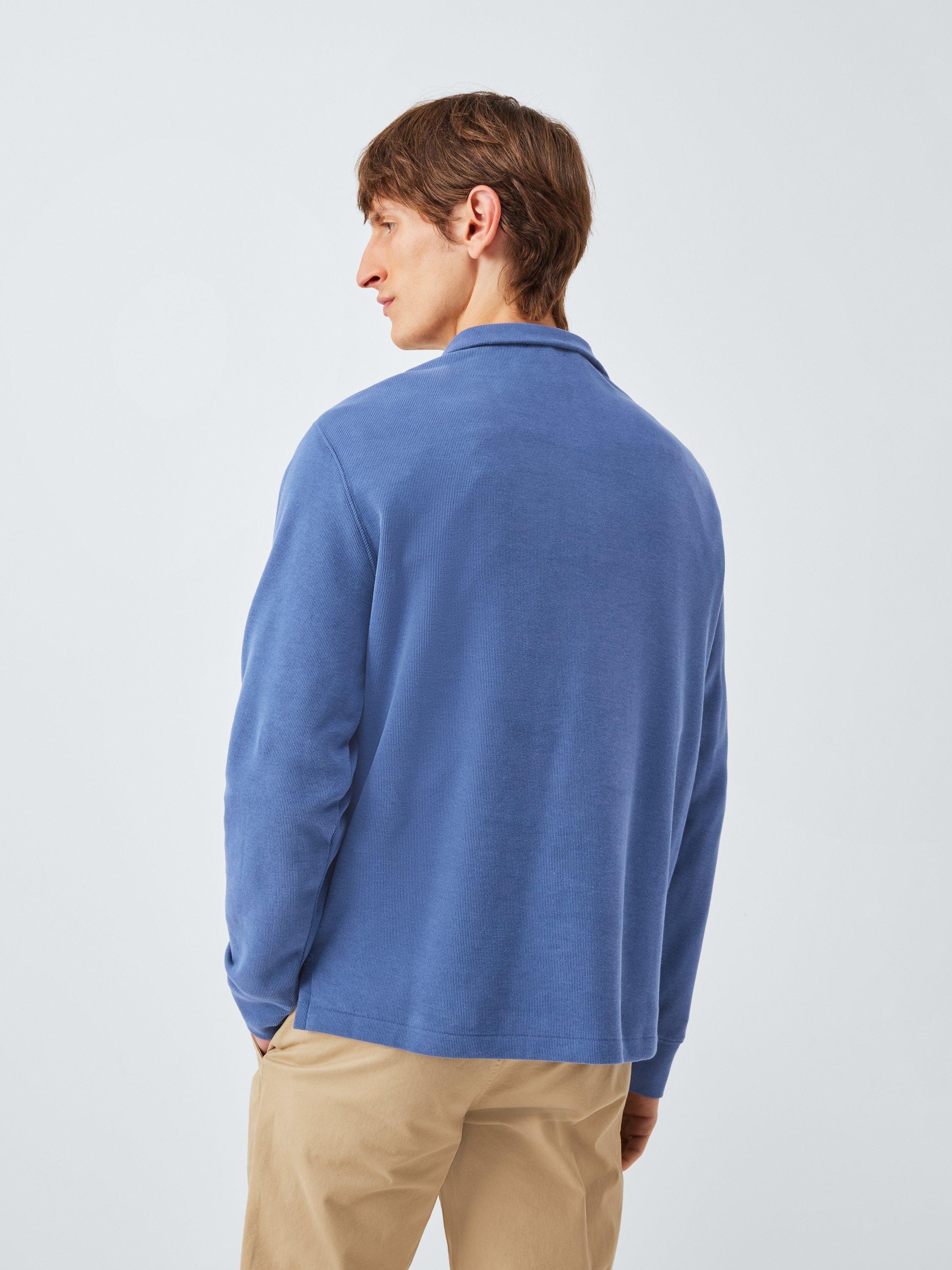 Product image 2 of 6, which shows Ralph Lauren Polo Pony Half Zip Cotton Jumper, Old Royal, XL