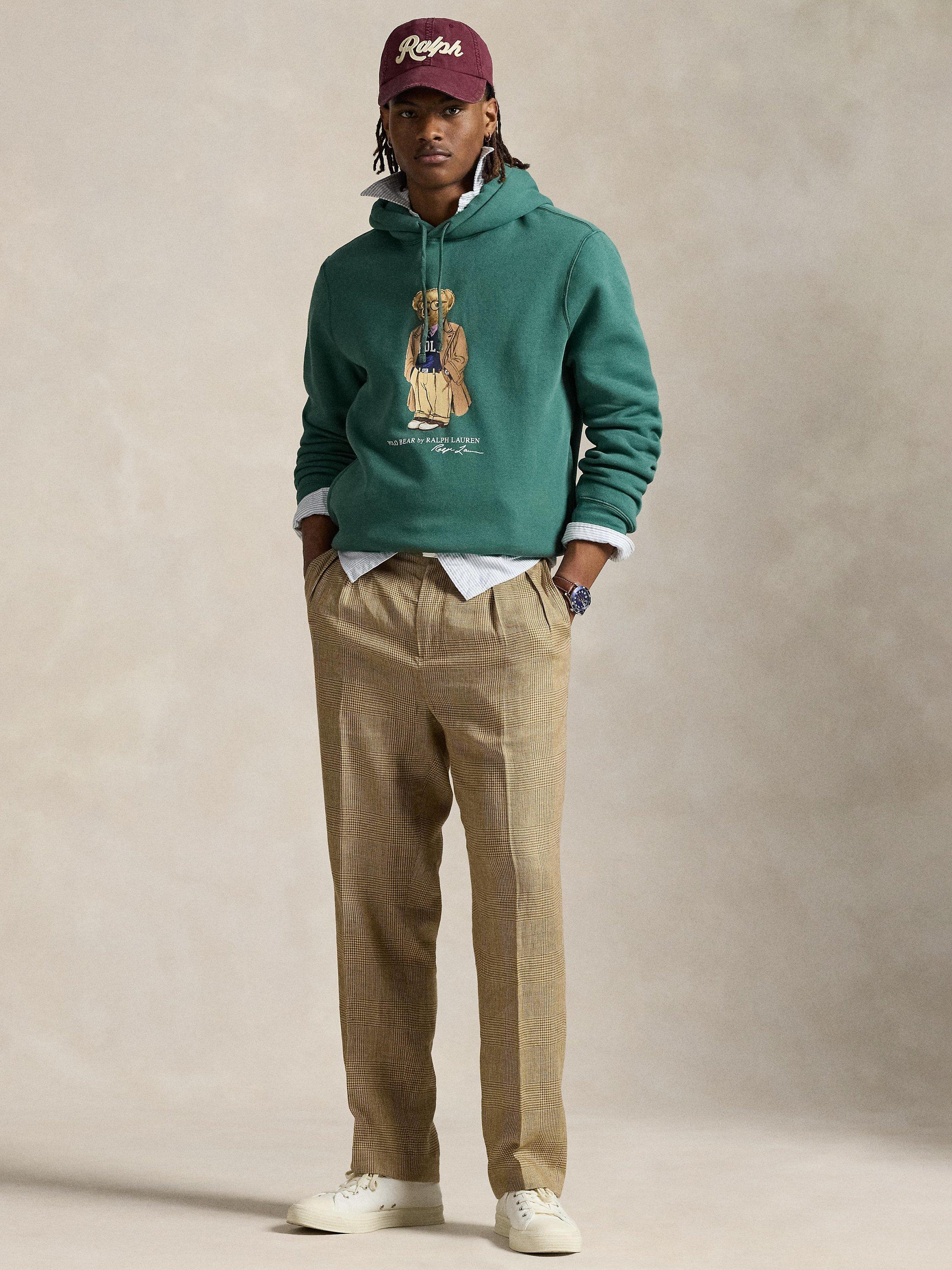 Product image 4 of 5, which shows Polo Ralph Lauren Cotton Blend Polo Bear Hoodie, Forest Heritage Bear, S