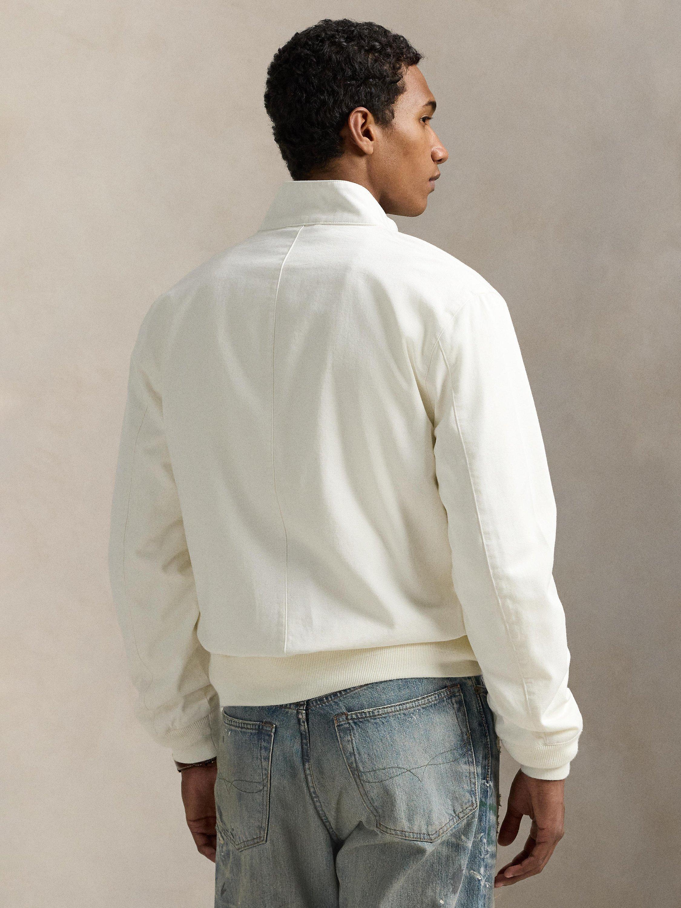 Product image 2 of 5, which shows Ralph Lauren Zip Front Cotton Jacket, Deckwash White, XL